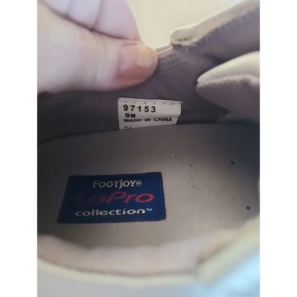 Footjoy FJ LoPro Womens Golf‎ Shoes Size 9 M White Brown Model 97153